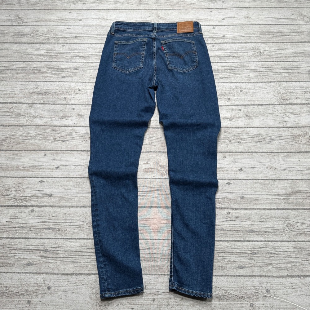 Levi's 721 Premium Jeans Women's 31 Blue Dark Wash Denim High Rise Skinny Cotton - Picture 2 of 10